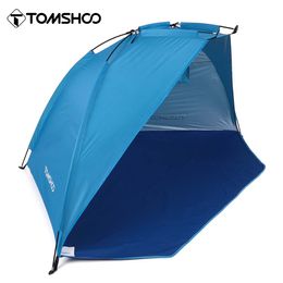 Tents and Shelters Tomshoo Beach Tent Sun Shelter Outdoor Sports Sunshade Tent for Fishing Picnic Beach Park UVprotective Ultralight Travel Tent 230320