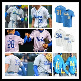 Jersey de beisebol da UCLA College Duce Gourson Kyle Karros Jonjon Vaughns Jack Holman Cody Schrier Darius Perry Alonzo Tredwell Yates Chase Utley Gerrit Cole Robinson