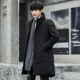 Men's Down Jacket Male Han Edition Of Fund 2023 Winter Long Warm White Duck Coat Cultivate Morality Leisure