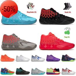 OG MB Basketball Shoes Tennis Outdoor Sneakers Blue Black Blast Rock Ridge Red Beige Galaxy Queen City 2022 Mens Lamelo Ball 1 Mb.01 All Size 12