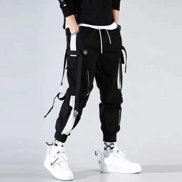 Mens Pants Hip Hop Cargo Streetwear Cotton Joggers Fashion Sweatpants Male Casual Harem Trousers Summer Harajuku Women 230317