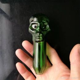 Large Colour skull bone pipe Wholesale Glass Hookah, Glass Water Pipe Fittings