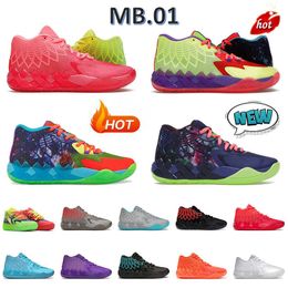 2023 Ball Lamelo 1 Basketball Shoes Mens Sneakers MB.01 Rick and Morty Be You Galaxy Beige Ridge Red LO UFO Black Blast Queen City Men Trainers