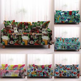 Chair Covers Cartoons Sofa Cover Elastic Protective For Living Room Furniture Decoration Stretch Slipcovers 1/2/3/4 Seaters