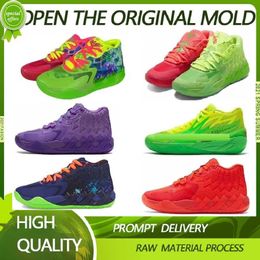 OG Melo basketball shoes High quality lamelos mb 1 Rick and Mortys men women running shoes Queen City galaxy lamelo ball melos mb1 kids low