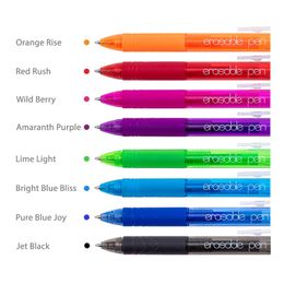 Retractable Erasable Gel Pens, Fine Point 0.7mm, Assorted Colour Inks for Drawing Writing