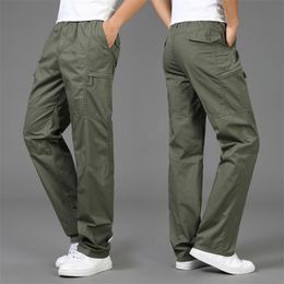 Men's Pants Autumn Fashion Men Pants Casual Cotton Long Pants Straight Joggers Homme Big Size 5XL Comfortable Loose Trousers for Men 230320