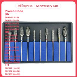 Other Oral Hygiene 10pcsset HP Carbide Cutter KIT Dental Burs Drills Tungsten Steel Material 2.35mm 230317