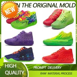 5A Melo basketball shoes High quality lamelos mb 1 Rick and Mortys men women running shoes Queen City galaxy lamelo ball melos mb1 kids low