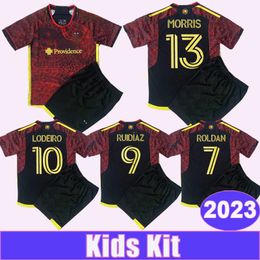 2023 Seattle Sounders FC Kit para niños Camisetas de fútbol ROLDAN RUIDIAZ LODEIRO MONTERO MORRIS Camiseta de fútbol local Uniformes de manga corta