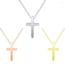 Chains Stainless Steel Cross Pendant 45cm Necklace Jewlery