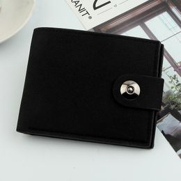 Wallets Canvas Men's Wallet Casual Card Holder Cash Coin Purse ID Clutch Bag Luxury Po Folding Short