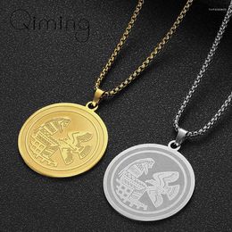 Pendant Necklaces Stainless Steel Ancient Egypt Necklace For Men Women Mummy Eagle Punk Party Gift