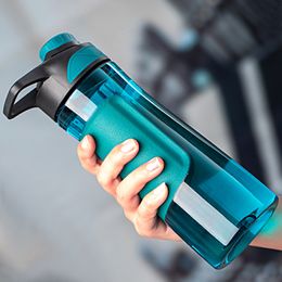 Water Bottles UZSPACE Water Bottle BPA Free Shaker Portable Sport Plastic Cup Gym Kettle Men Female Student Outdoor Tour Drink Bottle 230320