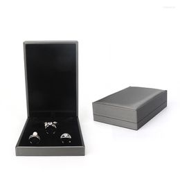 Jewellery Pouches Pu Leather Wedding Ring Suit Packaging Gift Box Right-angle Drawing Earring Necklace Display Storage For Luxury Female
