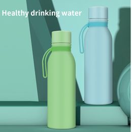 Water Bottles 600ml Smart Ultraviolet Sterilisation Water Cup Smart UV Sterilisation 304 Stainless Steel Vacuum Flask Outdoor Sports Water Bot 230320