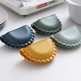 Oven Mitts Silicone Anti-scalding Clip Nordic Style 1Pcs Dumpling Shape Heat-resistant Gloves Pure Colour Kitchen AccessoriesOven