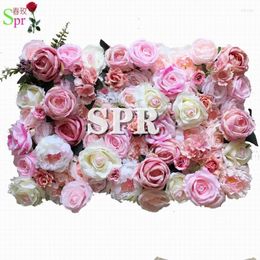 Decorative Flowers SPR Wedding Decoration 3D Artificial Flower Wall Table Runner Backdrop Road Lead