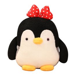 1pc 22CM Lovely Penguin Plush Toy Kawai Baby Penguin with Hat Bow Dolls for Children Girls Birthday Gift