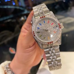 Full Diamond Watch women watch 31mm quartz movement watch Business designer watches montre Luxe