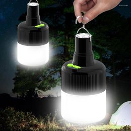 Portable LED Bulb Tent Lights USB Rechargeable Camping Lantern Light Outdoor Travel Lighting Emergency