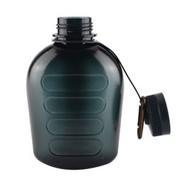 Water Bottles 1000ML Large Capacity Water Bottle Portable Kettle Army Green Outdoor Sports Kettle Army Green Canteen 230320