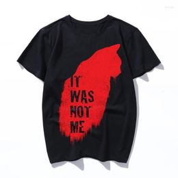 Men's T Shirts It Was Not Me Anime Cosplay Printed T-shirt Summer Unisex O Ne Short Sleeve COS Short-sleeve Men Women Tees Tops