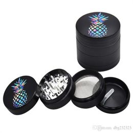 Smoking Pipes New Four-Layer Zinc Alloy Smoke Grinder Color Pineapple Grinder