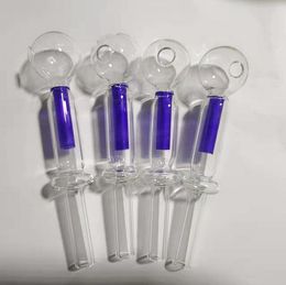 Newest Nector Collector Pyrex oil burner Inner Colour Stem Smoking pipe Ball for water bongs rigs Hookahs Bubbler Tools