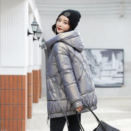 Women's Trench Coats Women Winter Jacket Warm Parkas Female Thicken Coat Cotton Padded Parka Hooded