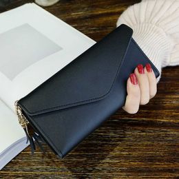 Wallets Long Wallet Women Purses Tassel Fashion Coin Purse Card Holder Wallets Female High Quality Clutch Money Bag PU Leather Wallet G230308