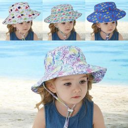 Hats Summer Children's Straw Baby Girls Breathable Cap Bow Outdoor Beach Sun Hat Wide Brim Kids Princess Travel Sunshade