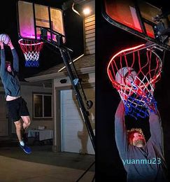 LED Solar SensorActivated Light Strip Basketball Hoop 41 Attachment Helps Shoot At Night Lamp2681006