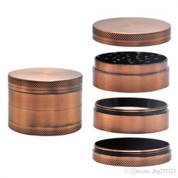 Smoking Pipes New 60mm Four-layer Metal Smoke Grinder Large Retro Zinc Alloy Grinder