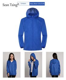 Outdoor Jackets Hoodies Sean Tsing Anti UV Camping Rain Jacket Men Women Waterproof Sun Protection Coats Fishing Hunting Quick Dry Portable Windbreaker 230320