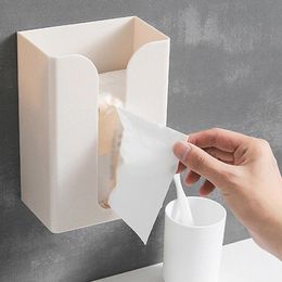 Tissue Boxes & Napkins Home Storage Wall-Mounted Multifunctional Box Dispenser Bathroom Accessories Organiser Holder