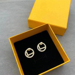 Designer Earrings For Women Fashion Jewellery Gold Pendant Silver Letter Hoop Earring Womens Designers Stud Earrings Lady Diamonds Ear Studs