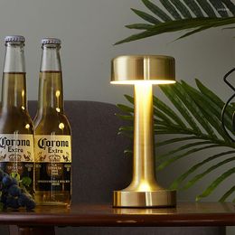 Table Lamps Retro Coffee Lamp Decoration Light Decor Bar Touch Desk Night Lights LED For Restaurant Bedroom