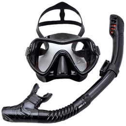 Diving Masks Professional Scuba Diving Masks Snorkelling Set Adult Silicone Skirt AntiFog Goggles Glasses Swimming Pool Equipment 230320