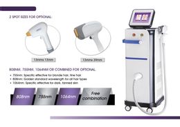 Permanent Hair Removal Laser Machine Professional 755nm 808nm 1064nm Wavelengths Diode Laser Hair Removal Machine Home Beauty Instrument