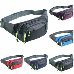 Storage Bags Unisex Waterproof Waist Bag Fanny Pack Pouch Travel Belt Pocket Sport Bum
