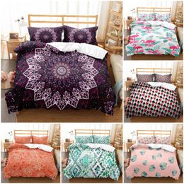 Bedding Sets 3D Design Bohemia Set Comforter Case Flower Duvet/Quilt Cover Pillowcase Colorful Bed Linen Home Textile