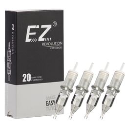 Tattoo Needles EZ Revolution Tattoo Needle Cartridge Round Liner #08 0.25mm Super Tight L-Taper 7.0 mm for Rotary tattoo machine grip20PCSBox 230317