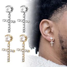 Dangle Earrings Zircon For Cross High-end Sense Temperament Unique Earring Ear Accessor D0LC