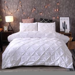 Bedding sets Luxury Set White Euro Duvet Cover With Pillowcase Twin Queen Double Nordic Bed NO SHEET King 3pcs 220x240 Home 230321