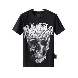 PLEIN BEAR T SHIRT Mens Designer Tshirts Brand Clothing Rhinestone PP Skulls Men T-SHIRT ROUND NECK SS SKULL Hip Hop Tshirt Top Tees 16887