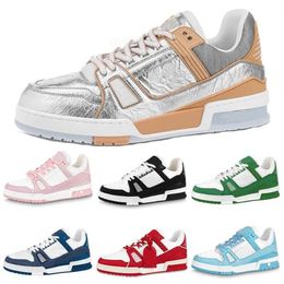 2023 Men Designer Sneakers Trainer Casual Shoes Rubber Canvas Leather Sneaker Denim Monograms Shoe without Box DZ06