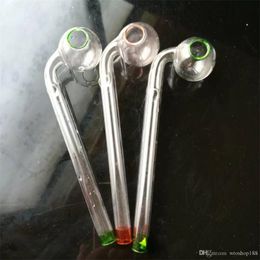 Long curved pan Wholesale Glass bongs Oil Water Pipes Glass Pipe Oil Rigs Smoking