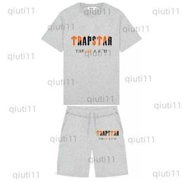 Men's Tracksuits Men's Tracksuits Brand TRAPSTAR Men's Clothing T-shirt Tracksuit Sets Harajuku Tops Tee Funny Hip Hop Colour T Shirt Beach Casual Shorts T230322