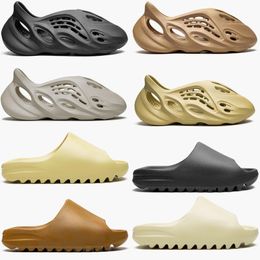 Designer Slippers Slides Foam Runner Onyx Glow Green Black Pure Resin Orange Rubber Slippers MX Sandals Mens Womens Clog Runr Slides Shoes Eur 36-48